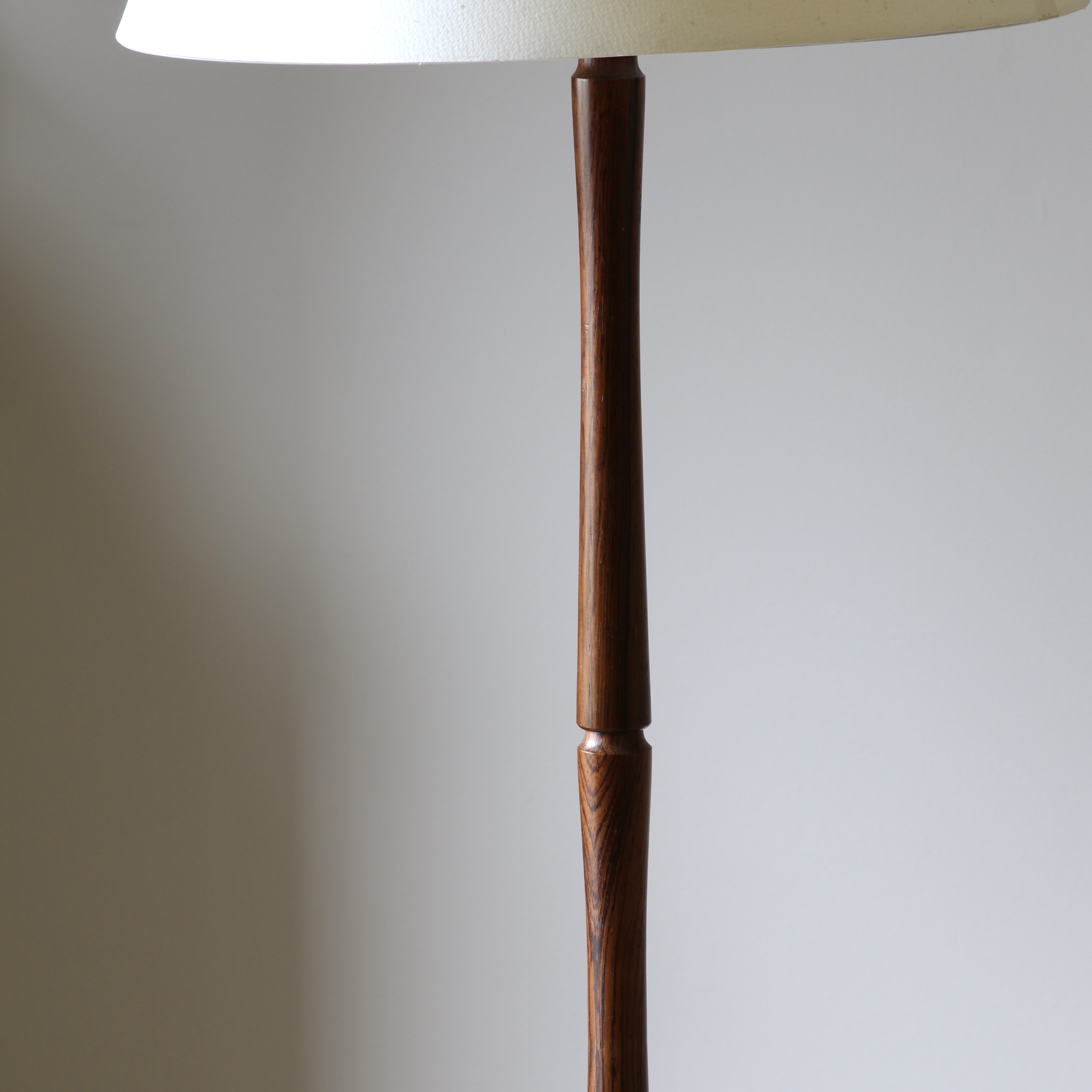 Turned Rosewood Floor Lamp
